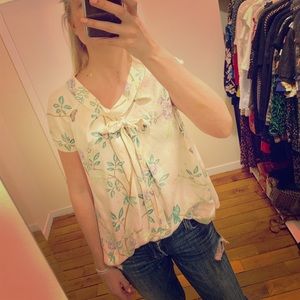 Gorgeous silk flower Paul & Joe top